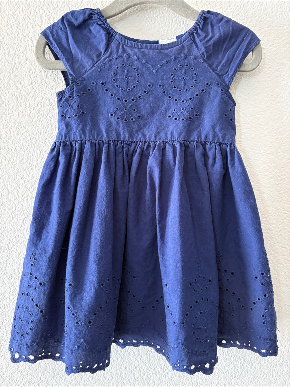 Carter's Royal Blue Eyelet Cotton Dress